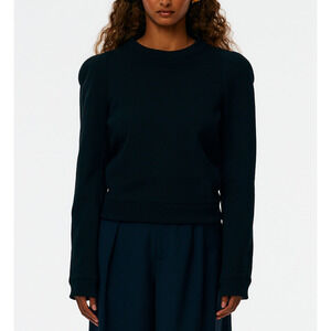 Tibi 'Sculpted' Black Shoulder Sweatshirt Size XXS - NWT